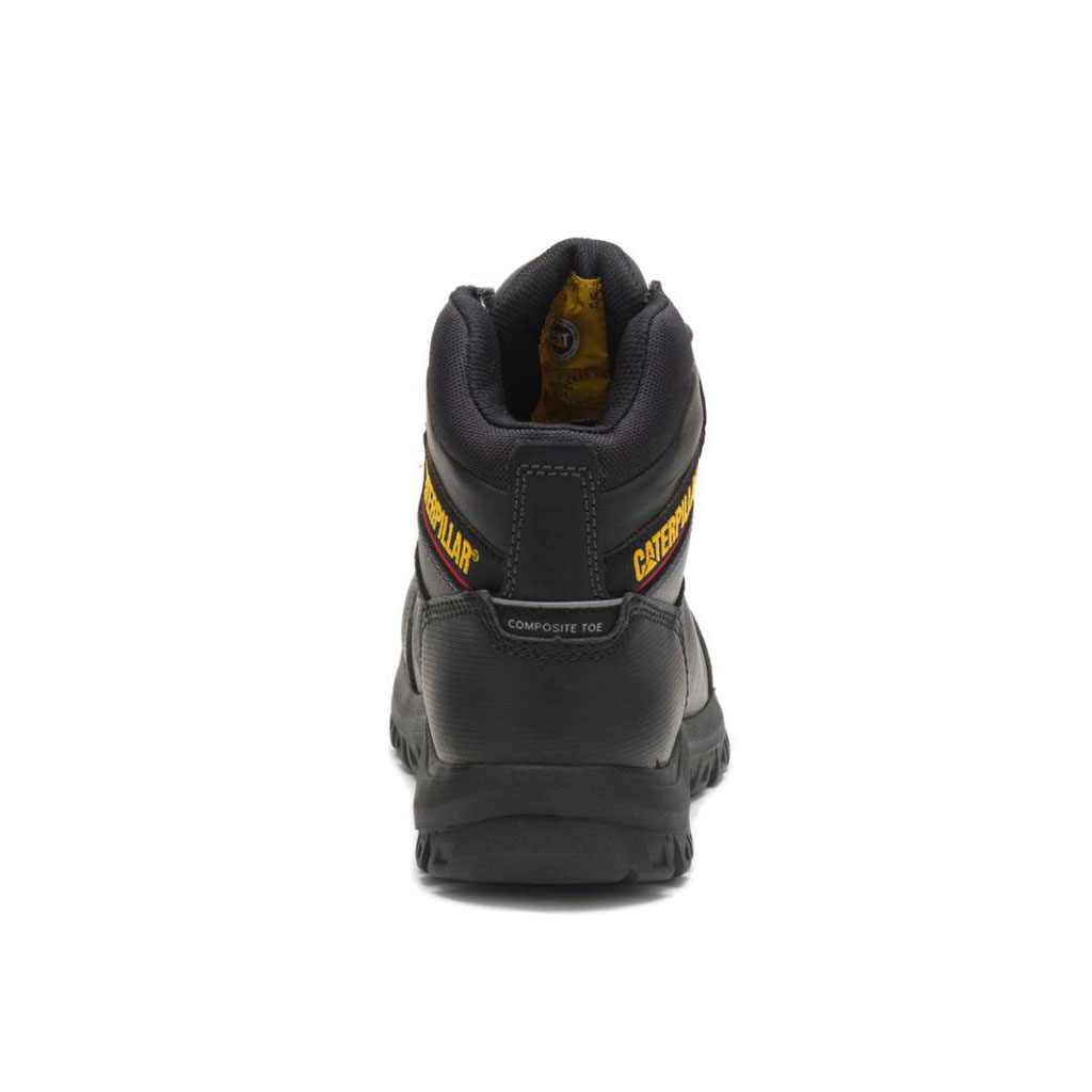 Kozaki Robocze Caterpillar Resorption Waterproof Composite Toe Męskie Czarne | BUWVD-9412