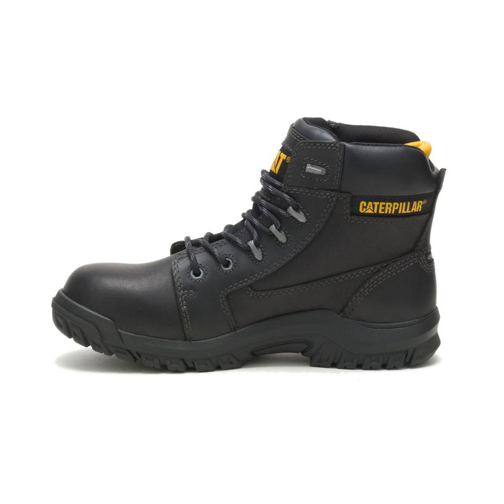 Kozaki Robocze Caterpillar Resorption Waterproof Composite Toe Damskie Czarne | DLHZU-3486