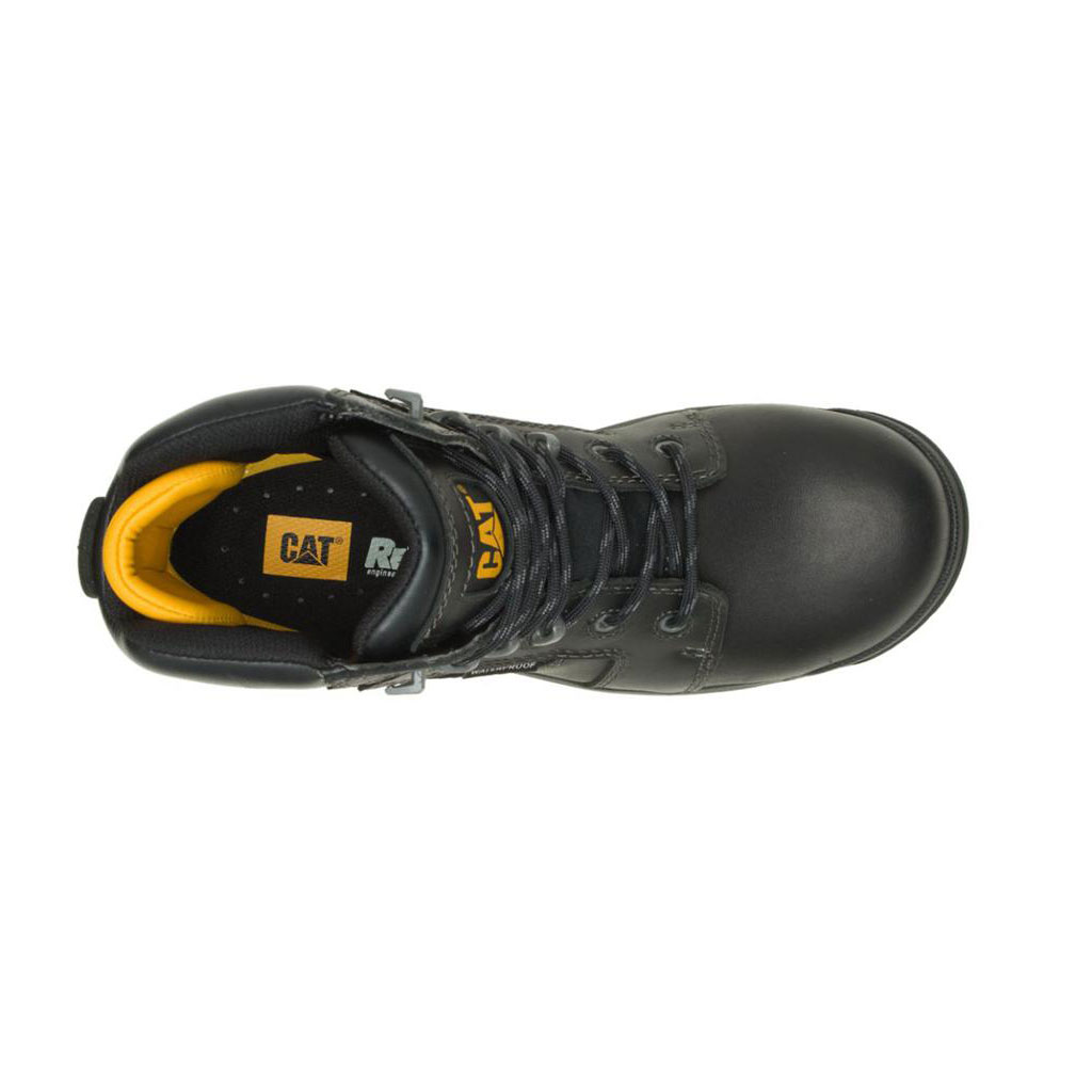 Kozaki Robocze Caterpillar Resorption Waterproof Composite Toe Damskie Czarne | DLHZU-3486