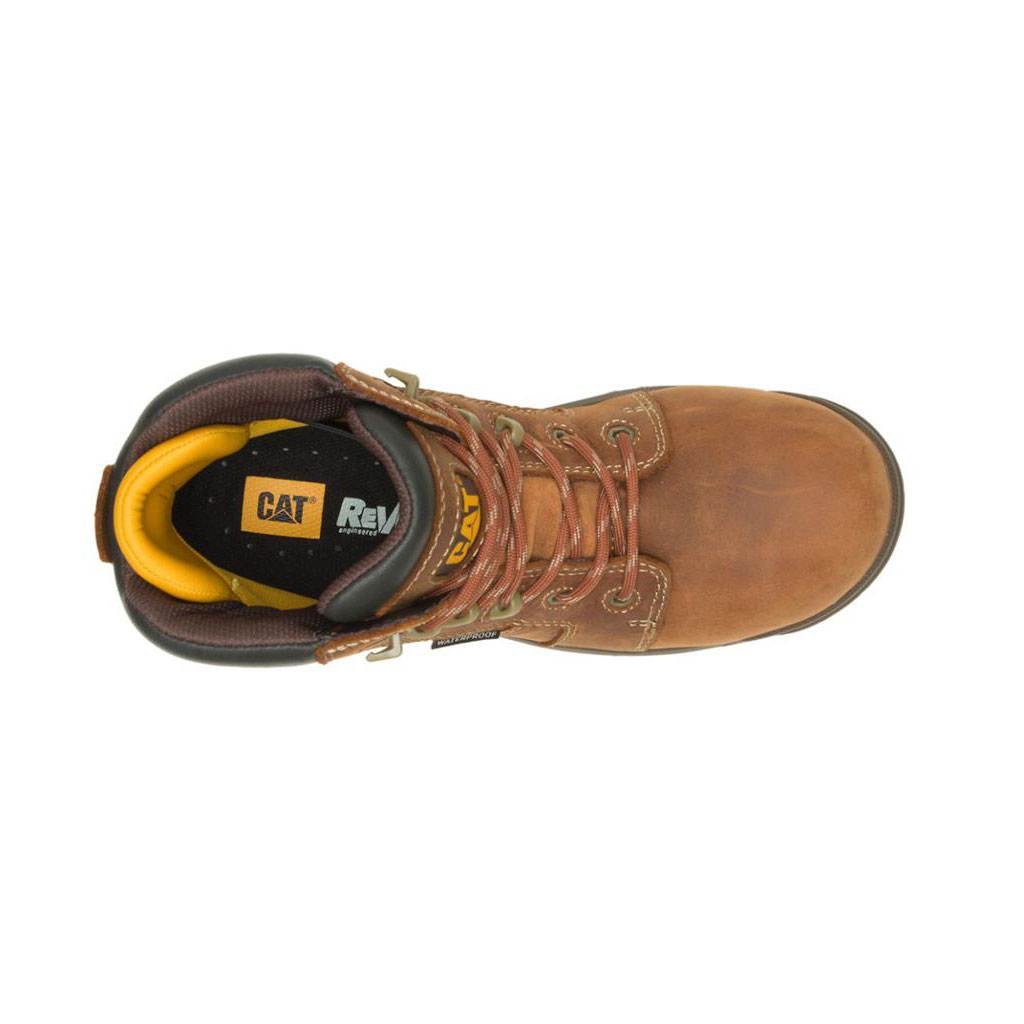 Kozaki Robocze Caterpillar Resorption Waterproof Composite Toe Damskie Brązowe | UMDVP-1067