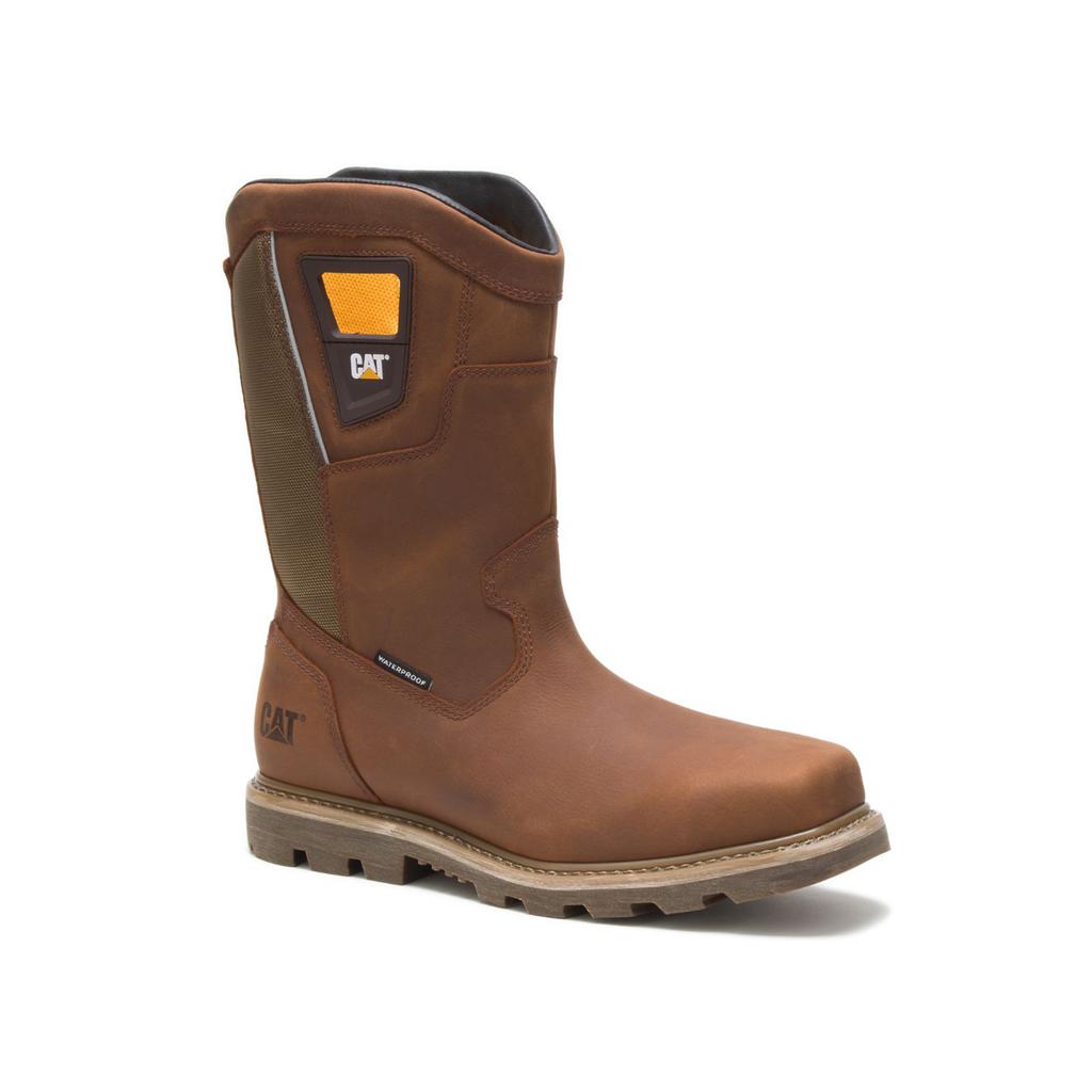 Kozaki Robocze Caterpillar Stillwell Waterproof Steel Toe Męskie Brązowe | SYMHA-3407