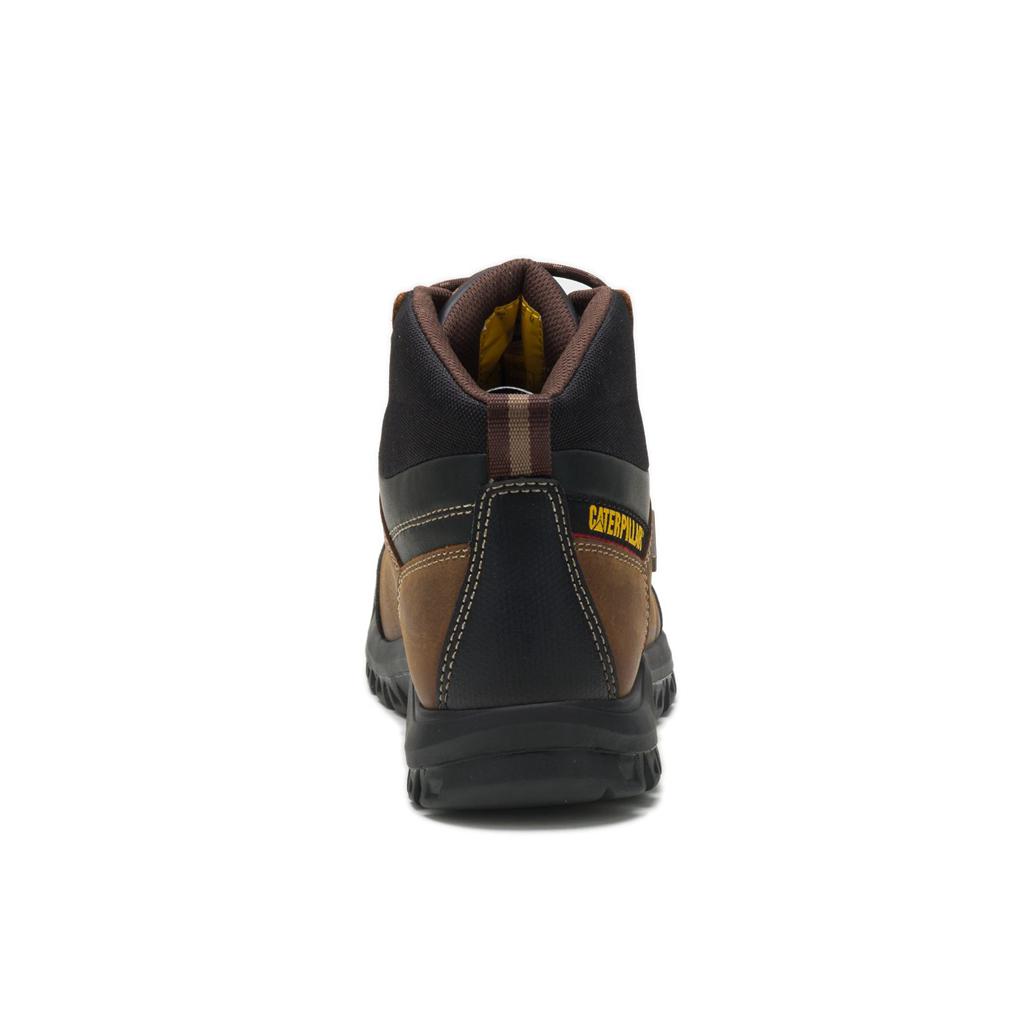 Kozaki Robocze Caterpillar Threshold Waterproof Steel Toe Csa Męskie Brązowe | KPISG-7432