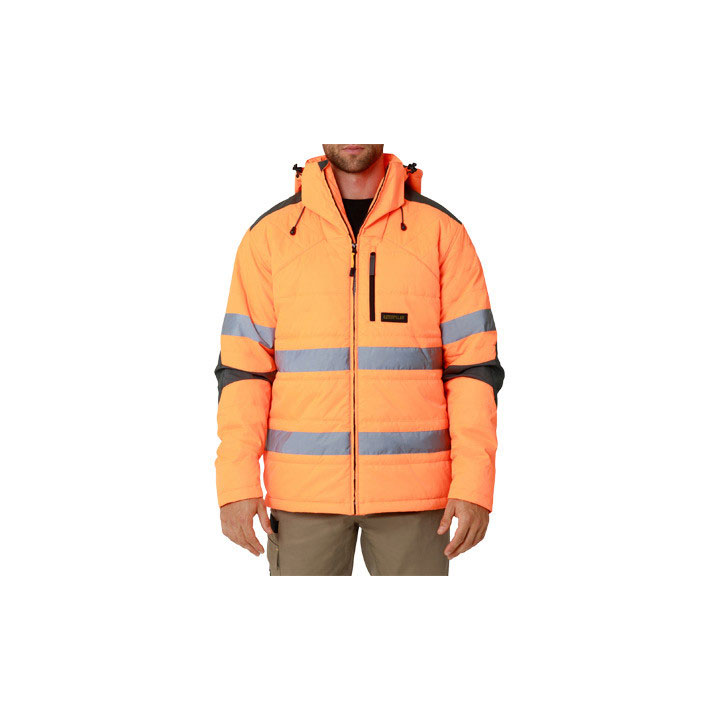 Kurtka Caterpillar Hi Vis Boreas Taped Damskie Pomarańczowe | KDGYR-1852