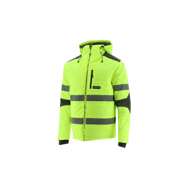 Kurtka Caterpillar Hi Vis Boreas Taped Męskie Żółte | KSOPB-4869