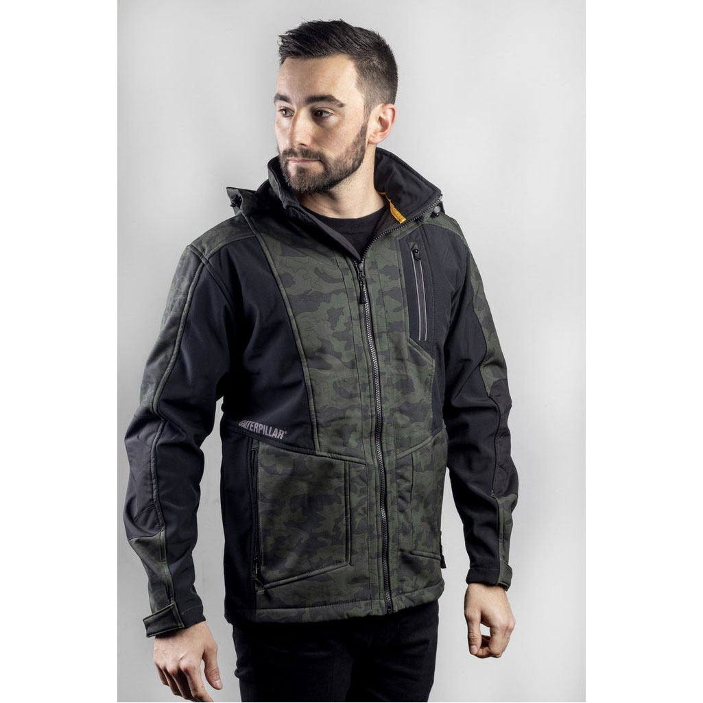 Kurtka Caterpillar Mercury Soft Shell Damskie Camo | FAOBW-3298