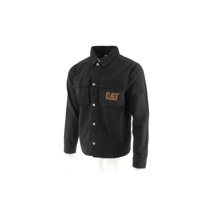 Kurtka Caterpillar Urban Passage Shirt Męskie Czarne | PSDWR-4753