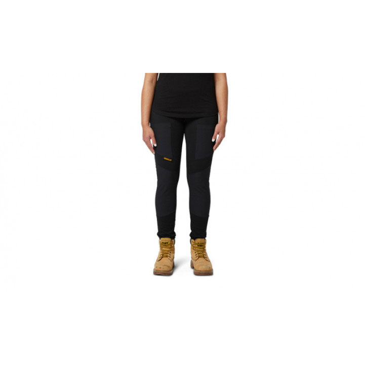 Legging Caterpillar Robocze Stretch Damskie Czarne | EWUOV-1539