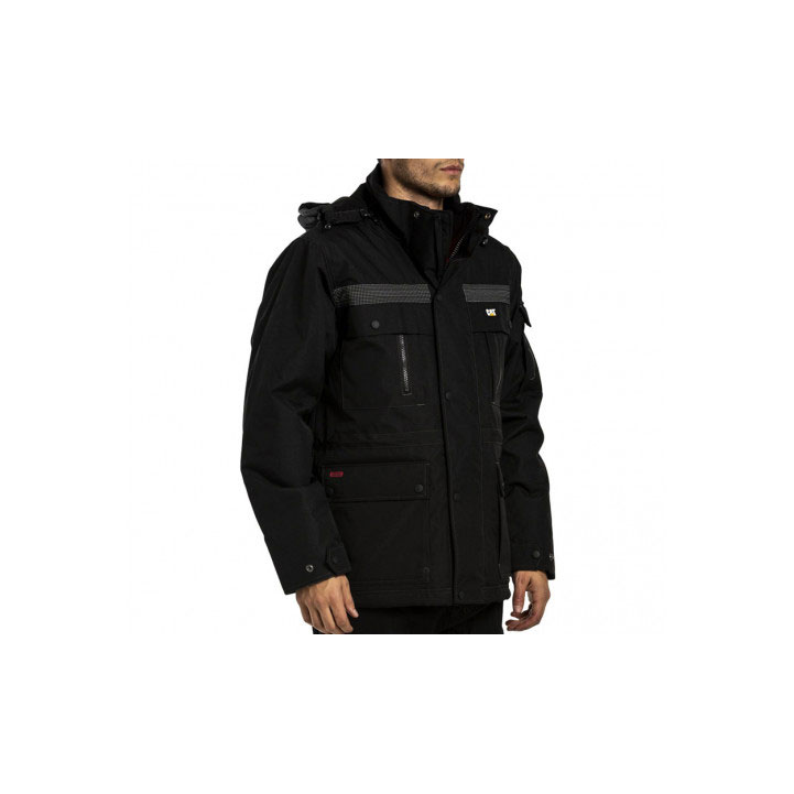 Parka Caterpillar Heavy Insulated Męskie Czarne | LHCFB-9078