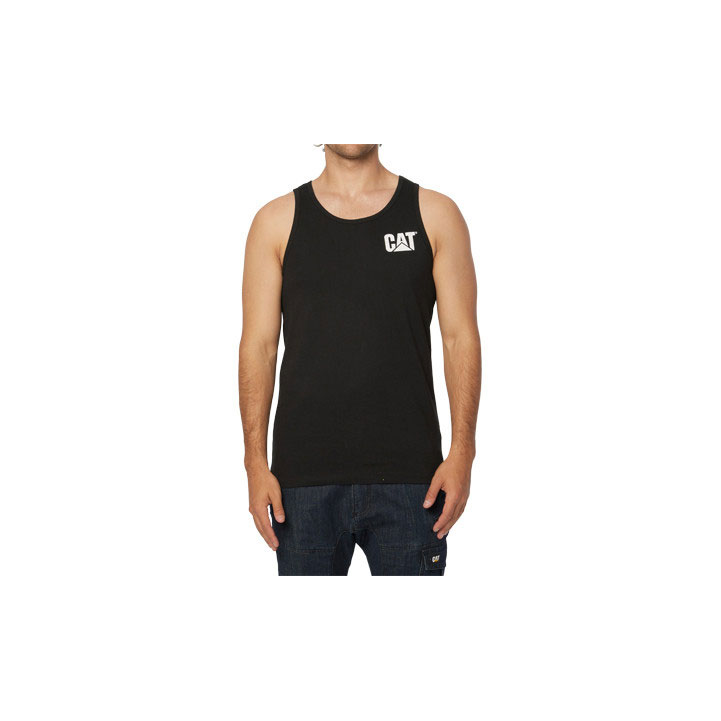 Singlet Caterpillar Trademark Damskie Czarne | HXZVW-8796