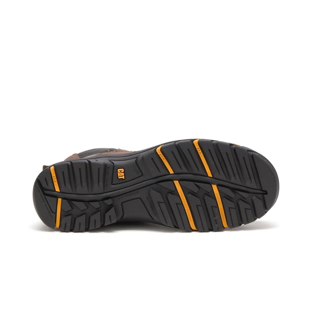 Slip On Caterpillar Wheelbase Steel Toe Męskie Brązowe | PXNIU-9620