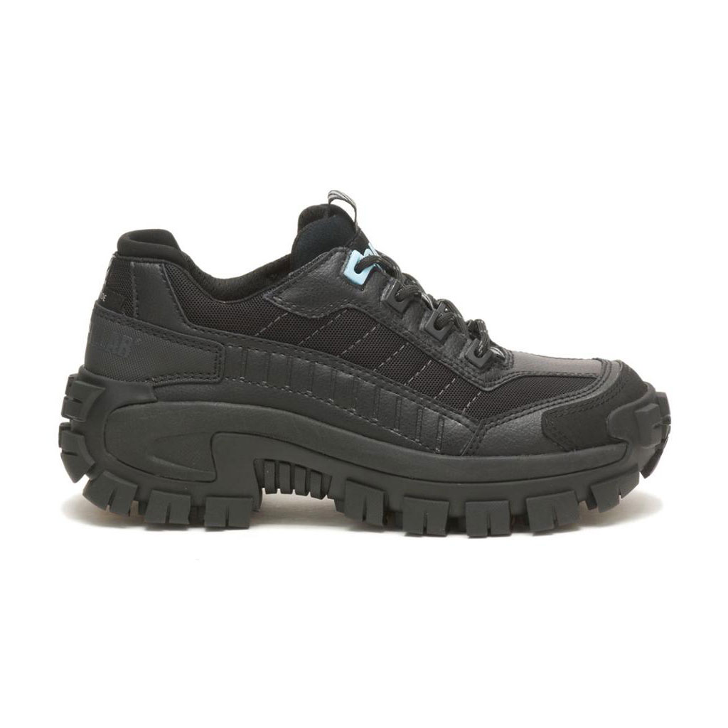 Slip Resistant Footwear Caterpillar Invader Steel Toe Damskie Czarne Głęboka Niebieskie | RVPUJ-6920