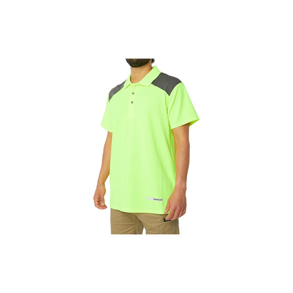 T-Shirts Caterpillar Hi Vis Performance Męskie Żółte | QRUWJ-0753