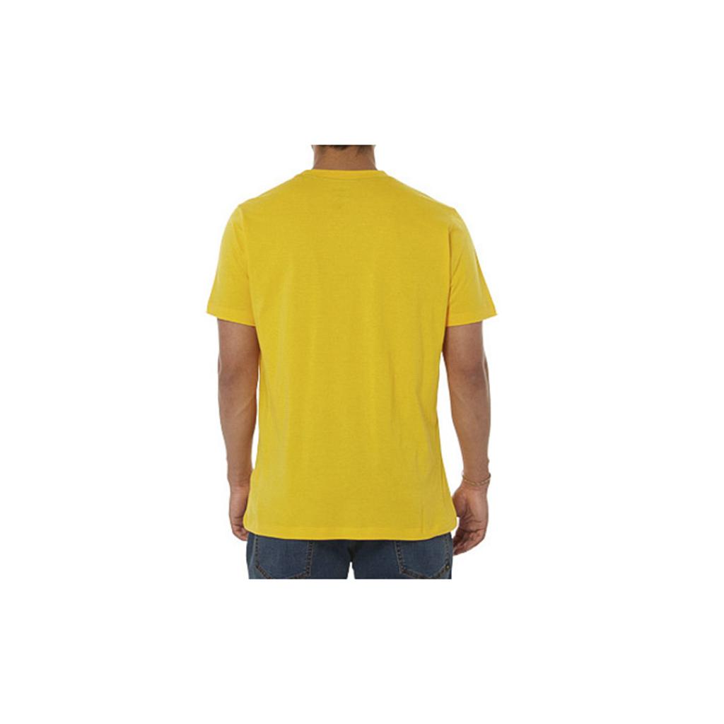 T-Shirts Caterpillar Logo Męskie Żółte | TNESO-2806