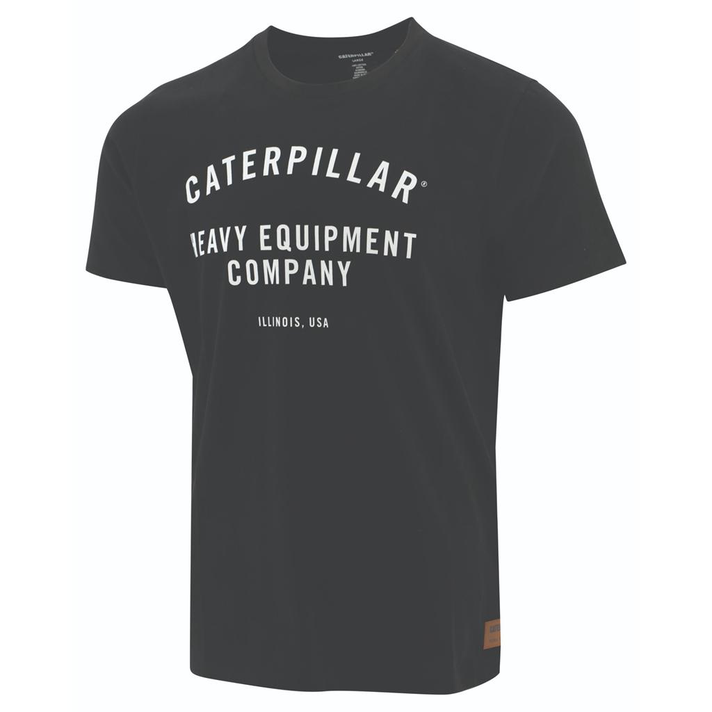 T-Shirts Caterpillar Robocze Hec Męskie Czarne | BJETX-4982