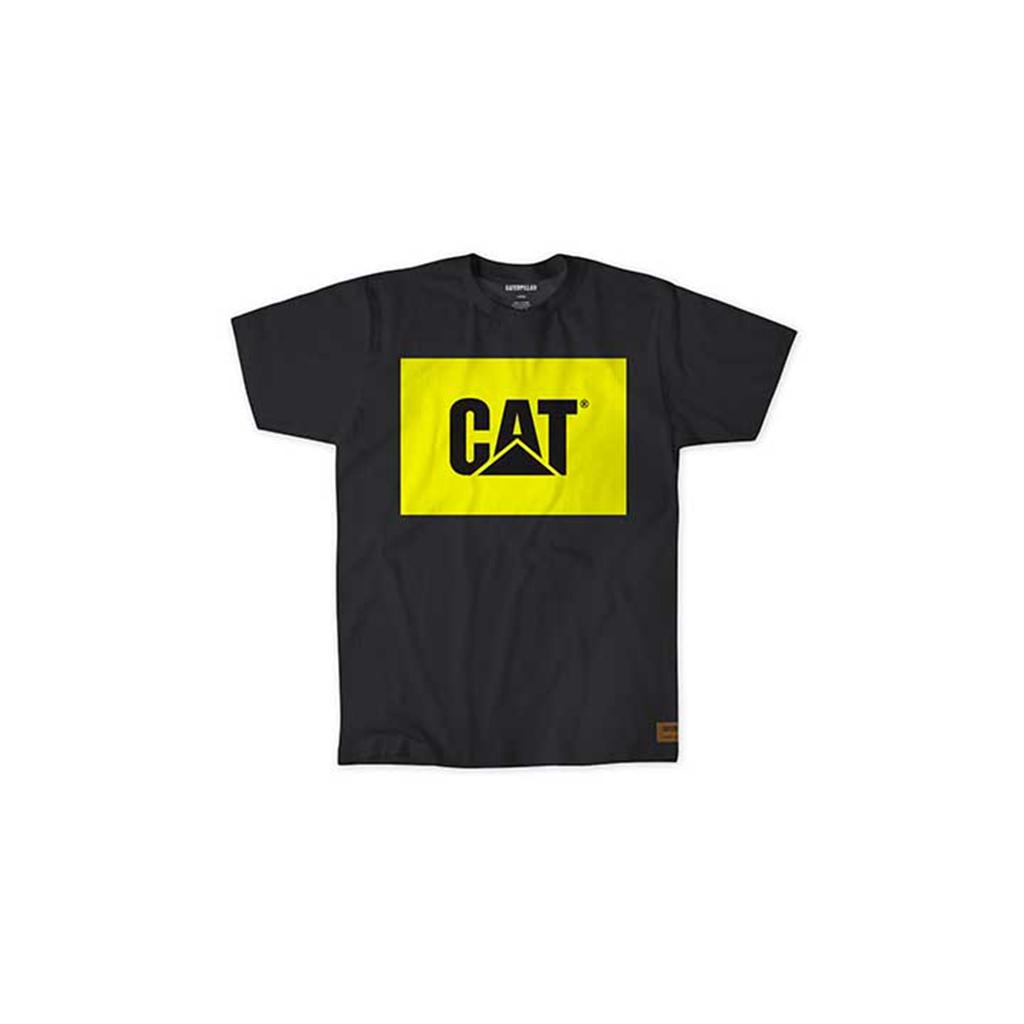 T-Shirts Caterpillar Robocze Hi Vis Męskie Czarne | JIKMZ-1590