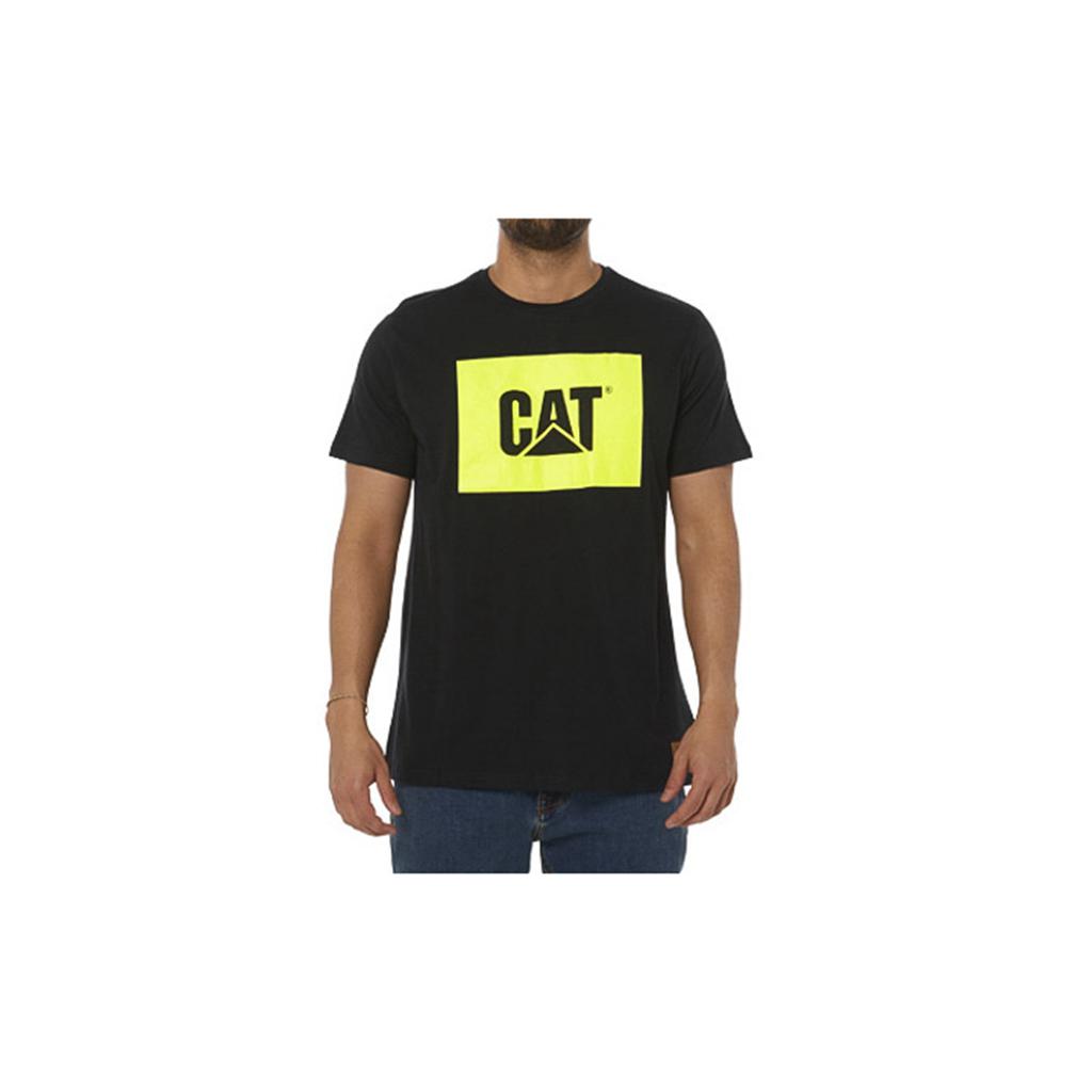 T-Shirts Caterpillar Robocze Hi Vis Męskie Czarne | JIKMZ-1590