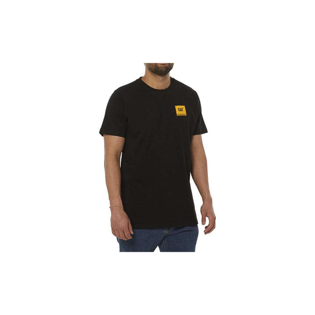 T-Shirts Caterpillar Robocze Restricted Męskie Czarne | VSXEO-8507