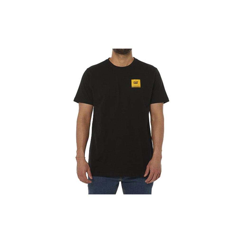 T-Shirts Caterpillar Robocze Restricted Męskie Czarne | VSXEO-8507