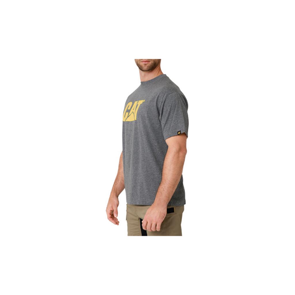 T-Shirts Caterpillar Tm Logo Męskie Ciemny Szare | CQHGP-8504