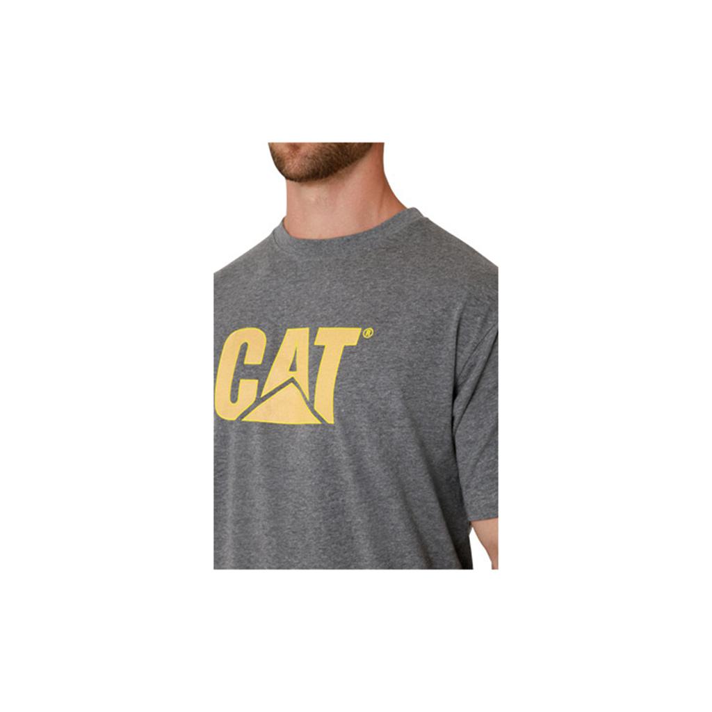 T-Shirts Caterpillar Tm Logo Męskie Ciemny Szare | CQHGP-8504