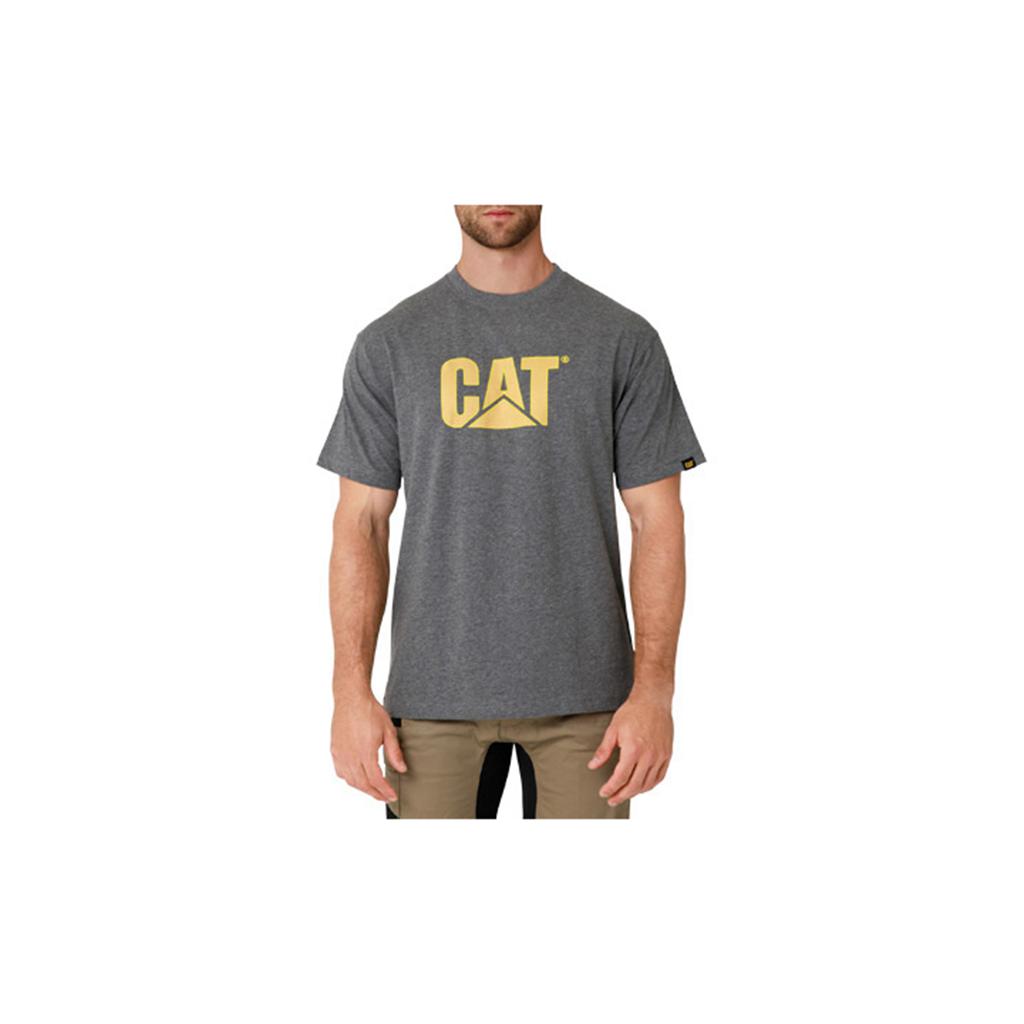 T-Shirts Caterpillar Tm Logo Męskie Ciemny Szare | CQHGP-8504