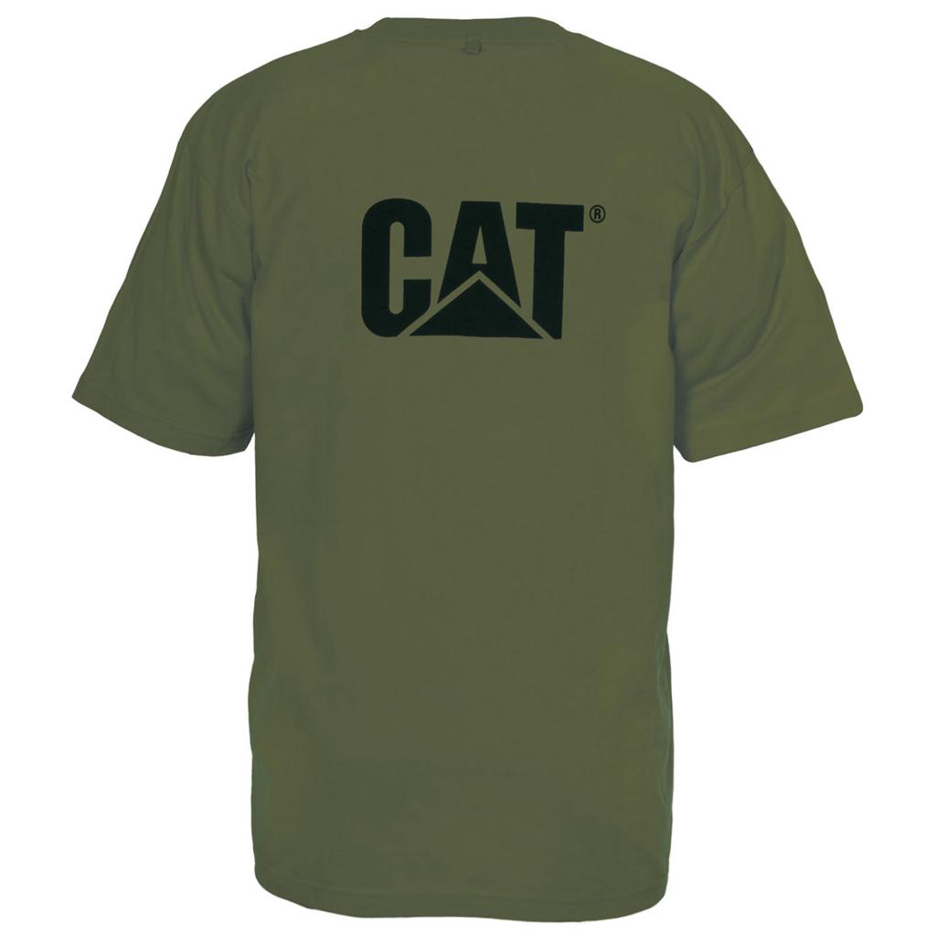 T-Shirts Caterpillar Trademark Męskie Zielone | ABWYN-7835