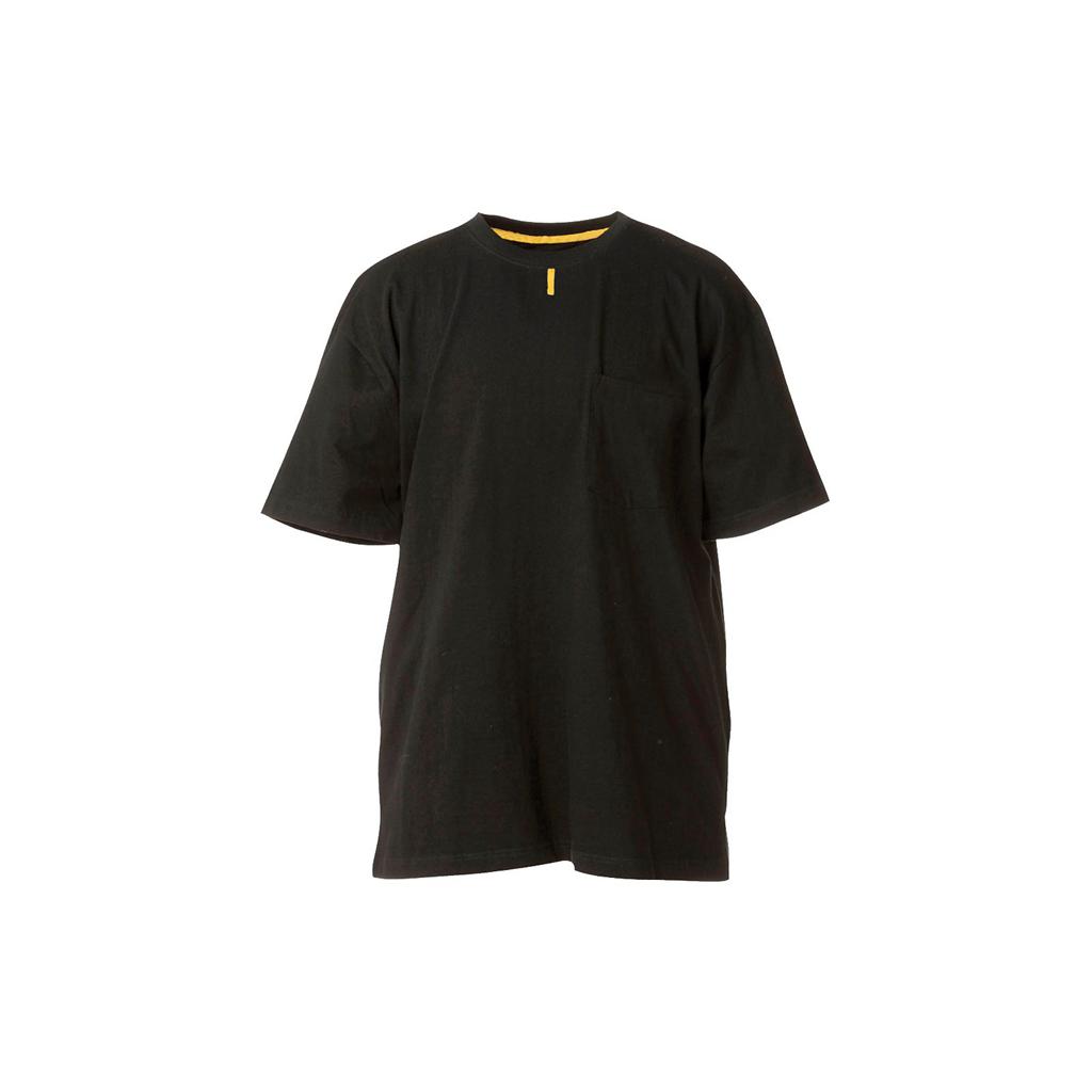 T-Shirts Caterpillar Trademark Pocket Męskie Czarne | JICEP-0327