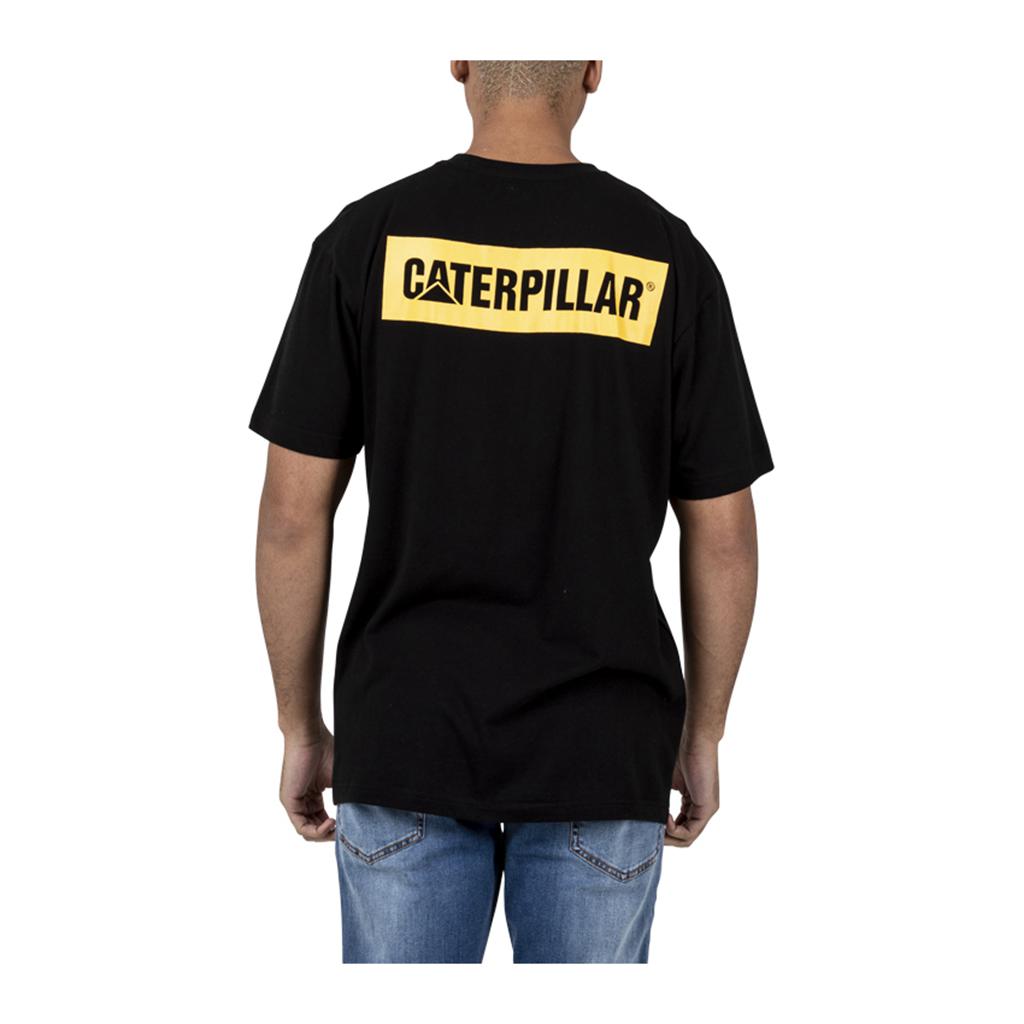 T-Shirts Caterpillar Triton Block S/S Męskie Czarne | FNCIZ-9710