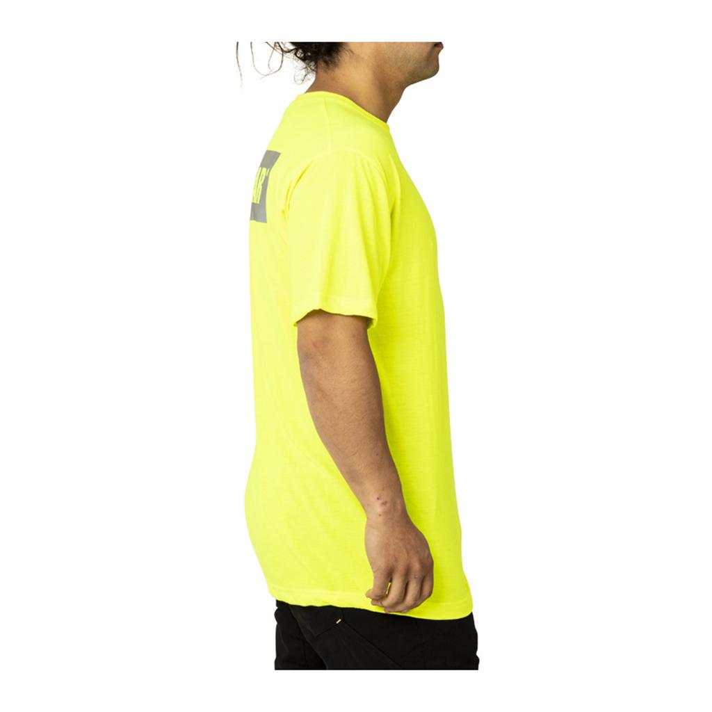 T-Shirts Caterpillar Triton Block S/S Męskie Żółte | IXPEB-0479