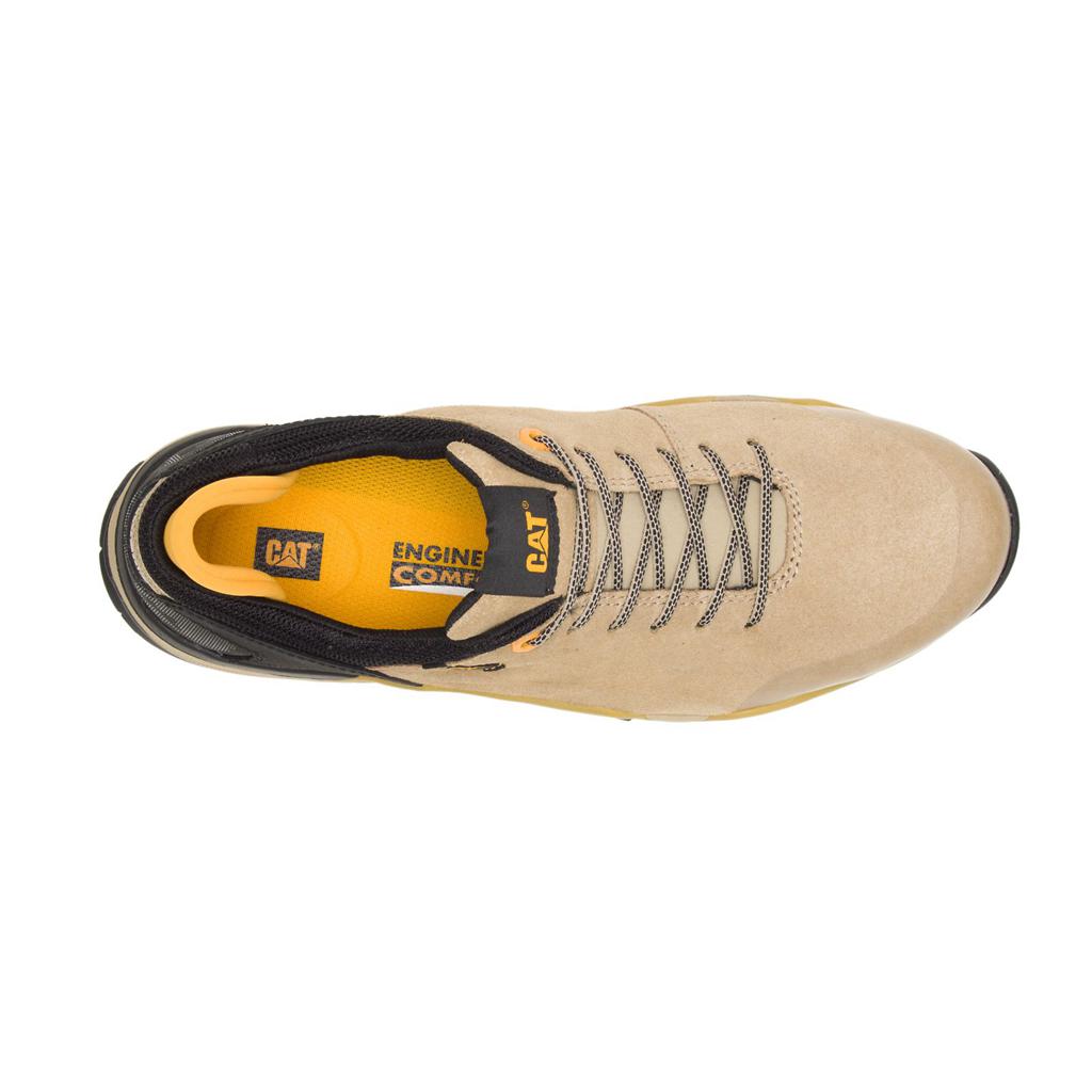 Trampki Caterpillar Sprint Suede Alloy Toe Męskie Khaki | EMHVB-7124