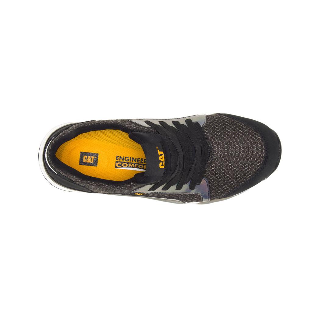 Trampki Caterpillar Sprint Tekstylne Alloy Toe Damskie Czarne | LSZEA-8960