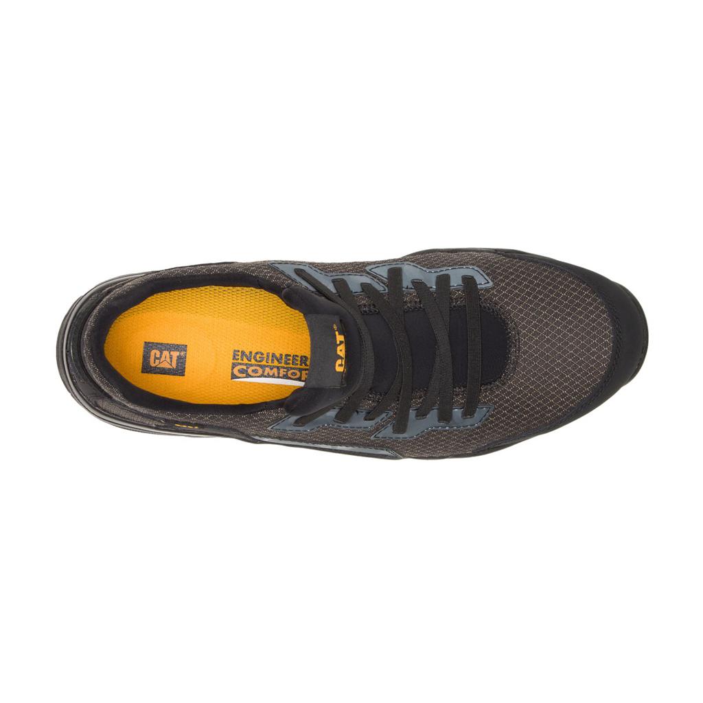 Trampki Caterpillar Sprint Tekstylne Alloy Toe Męskie Czarne | MGTXQ-0281